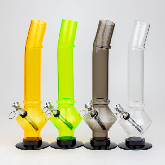 11" bent neck acrylic water pipe assorted [FP series]_0