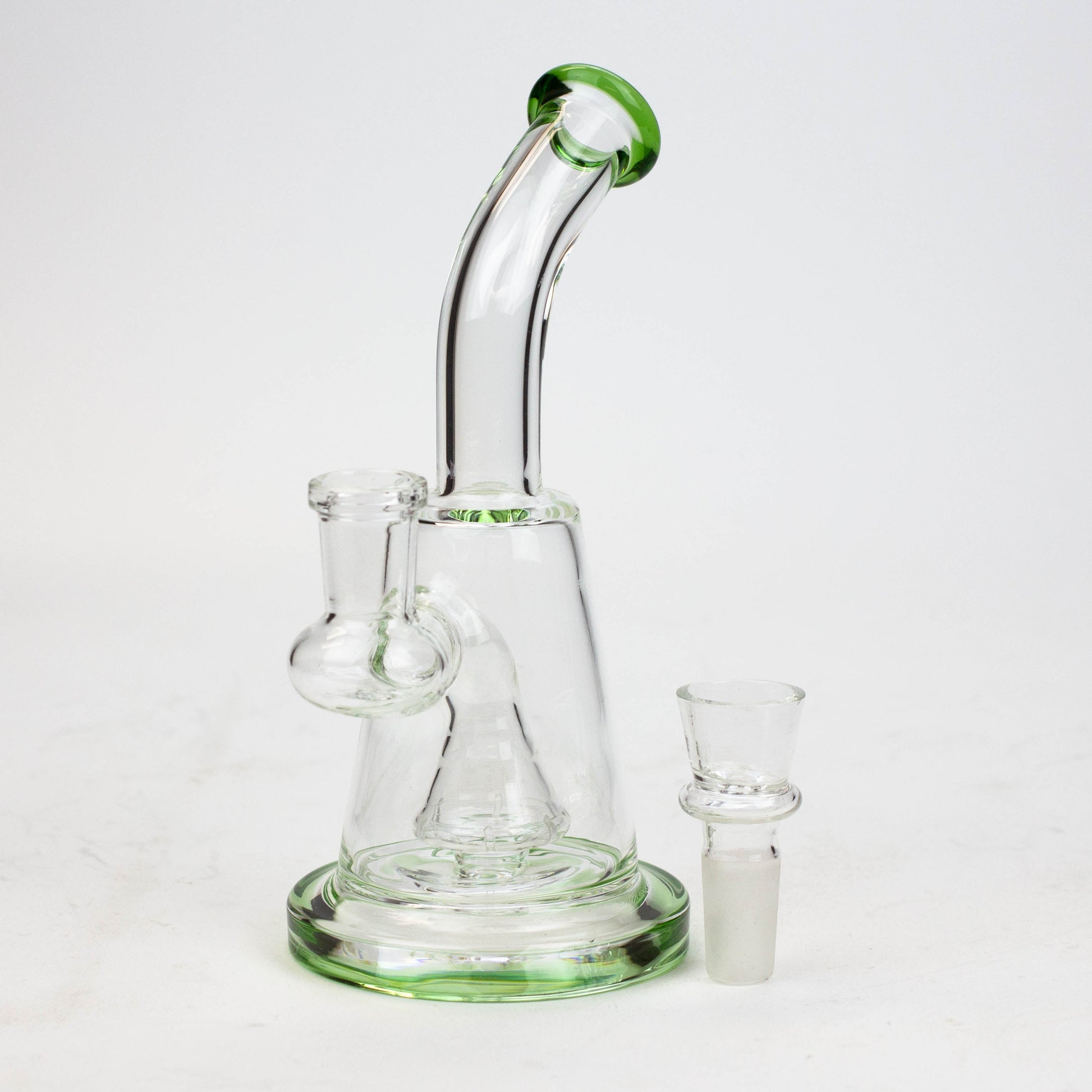 6" Cone diffuser glass bong_1