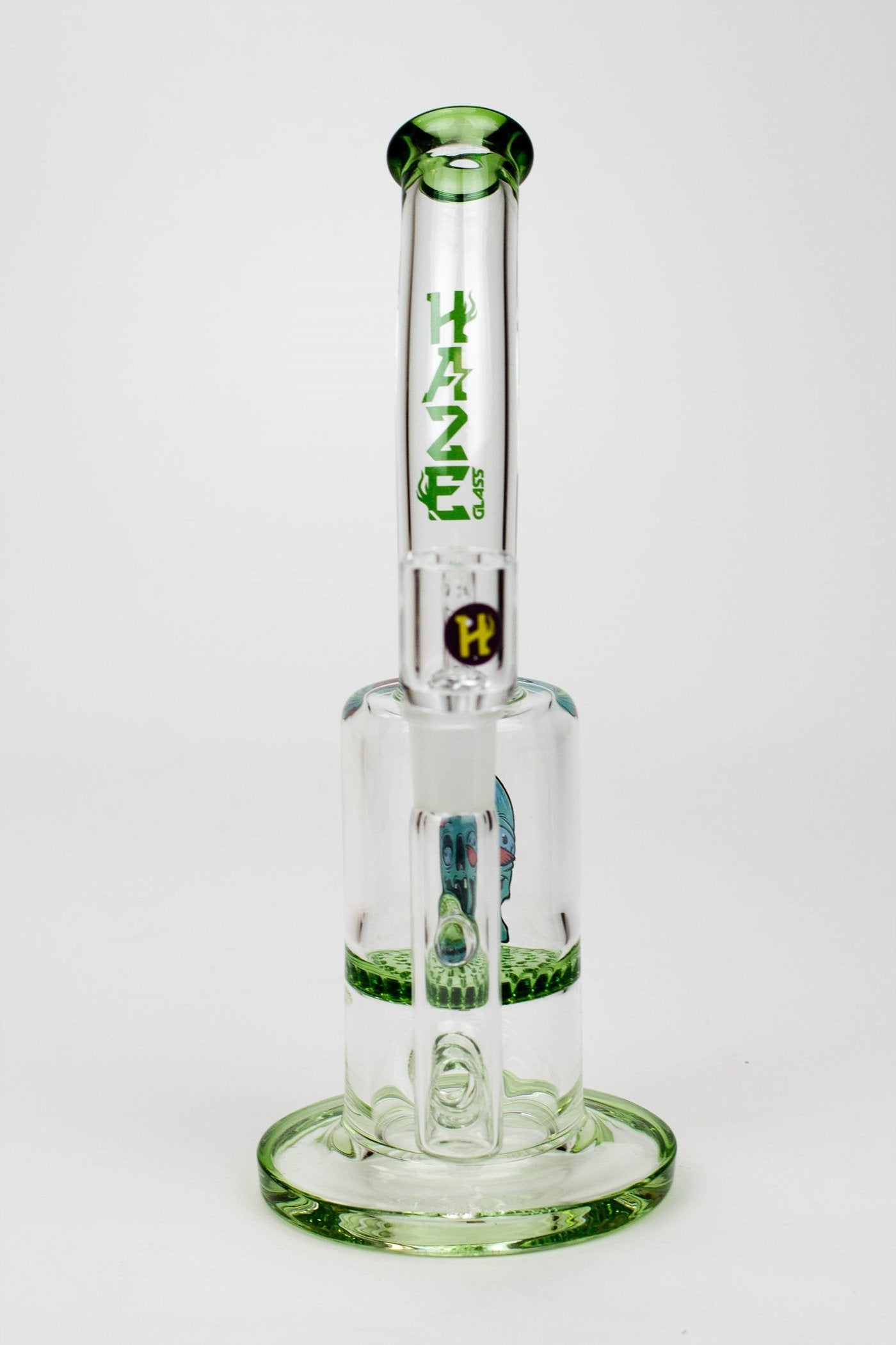 8" HAZE 2-in-1 Honeycomb diffuser Bent neck Dab Rig_4