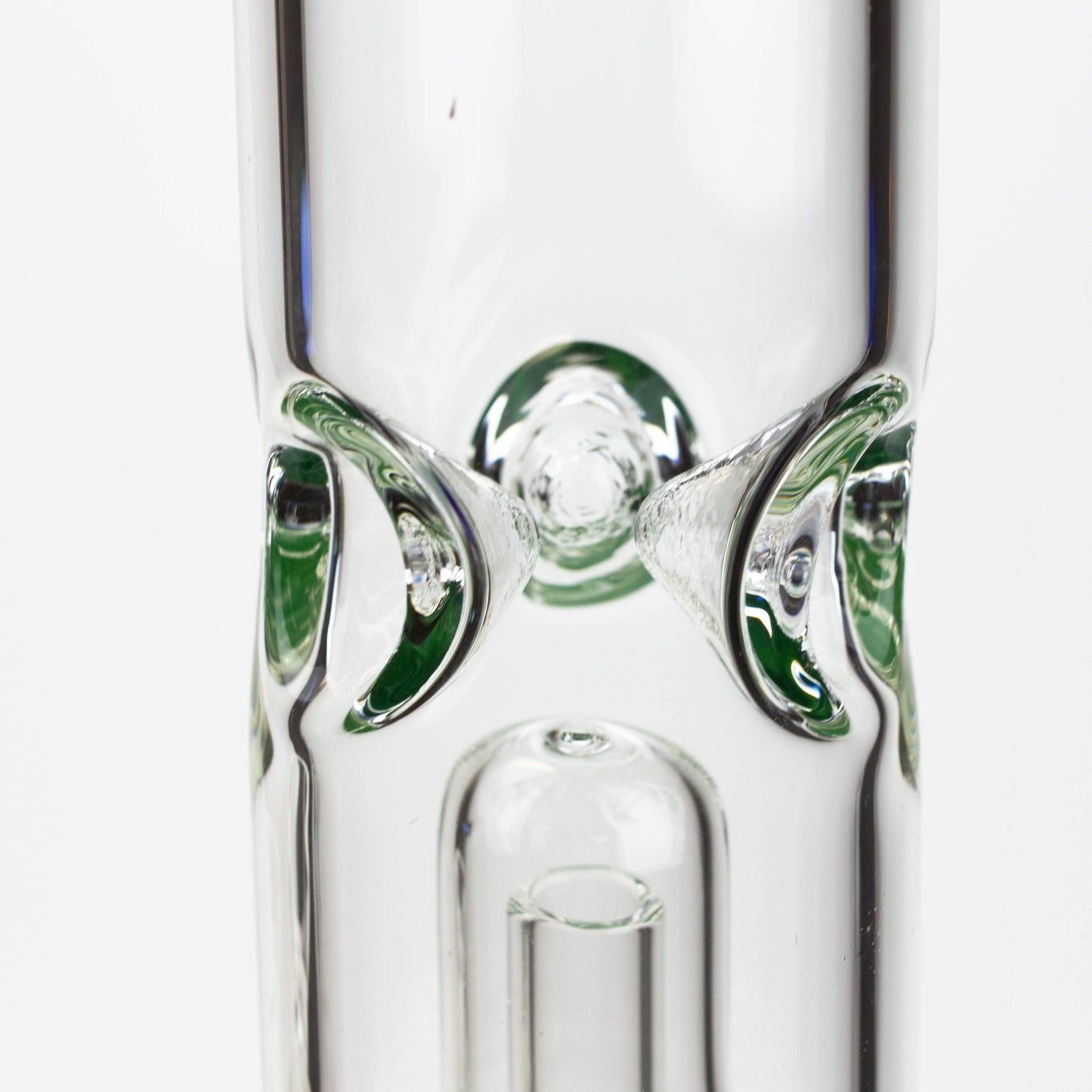 12" Color Bottom Glass Bong with shower head [C1503]_1