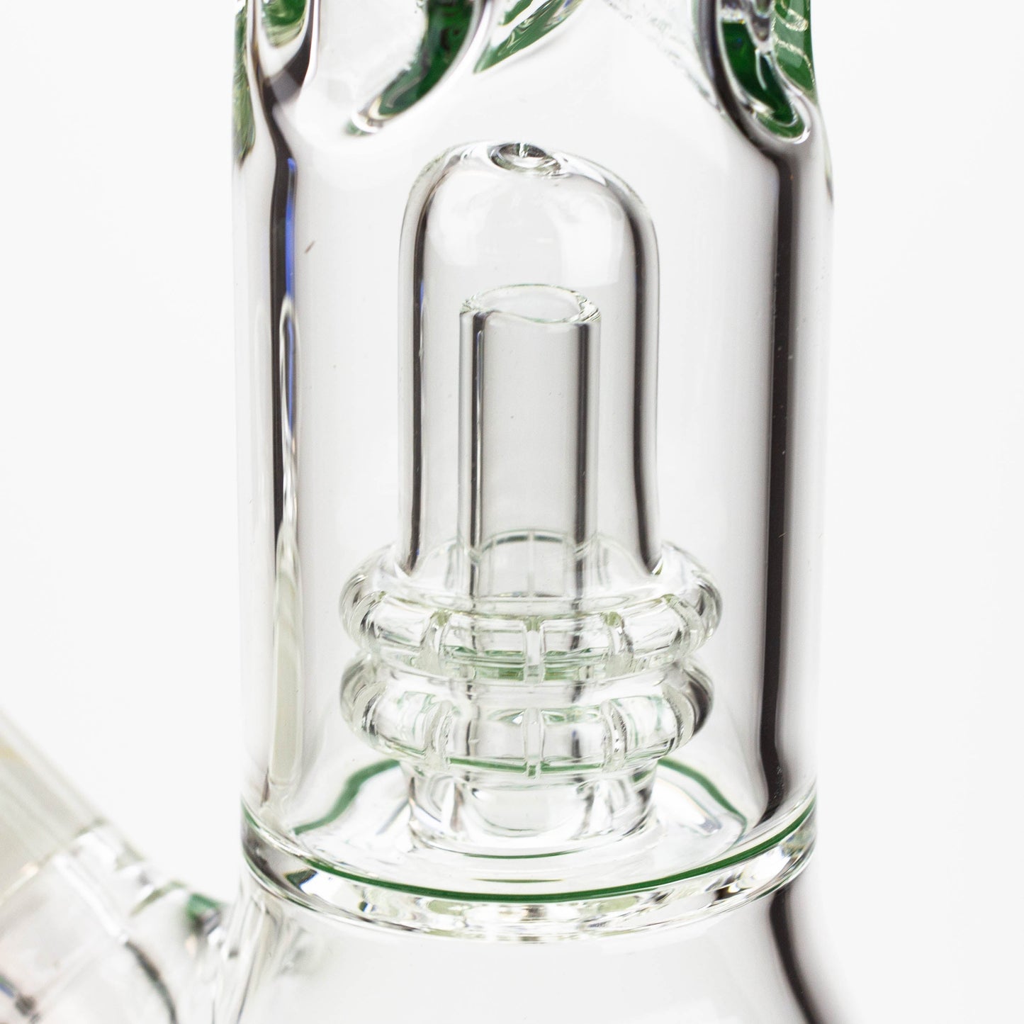 12" Color Bottom Glass Bong with shower head [C1503]_2