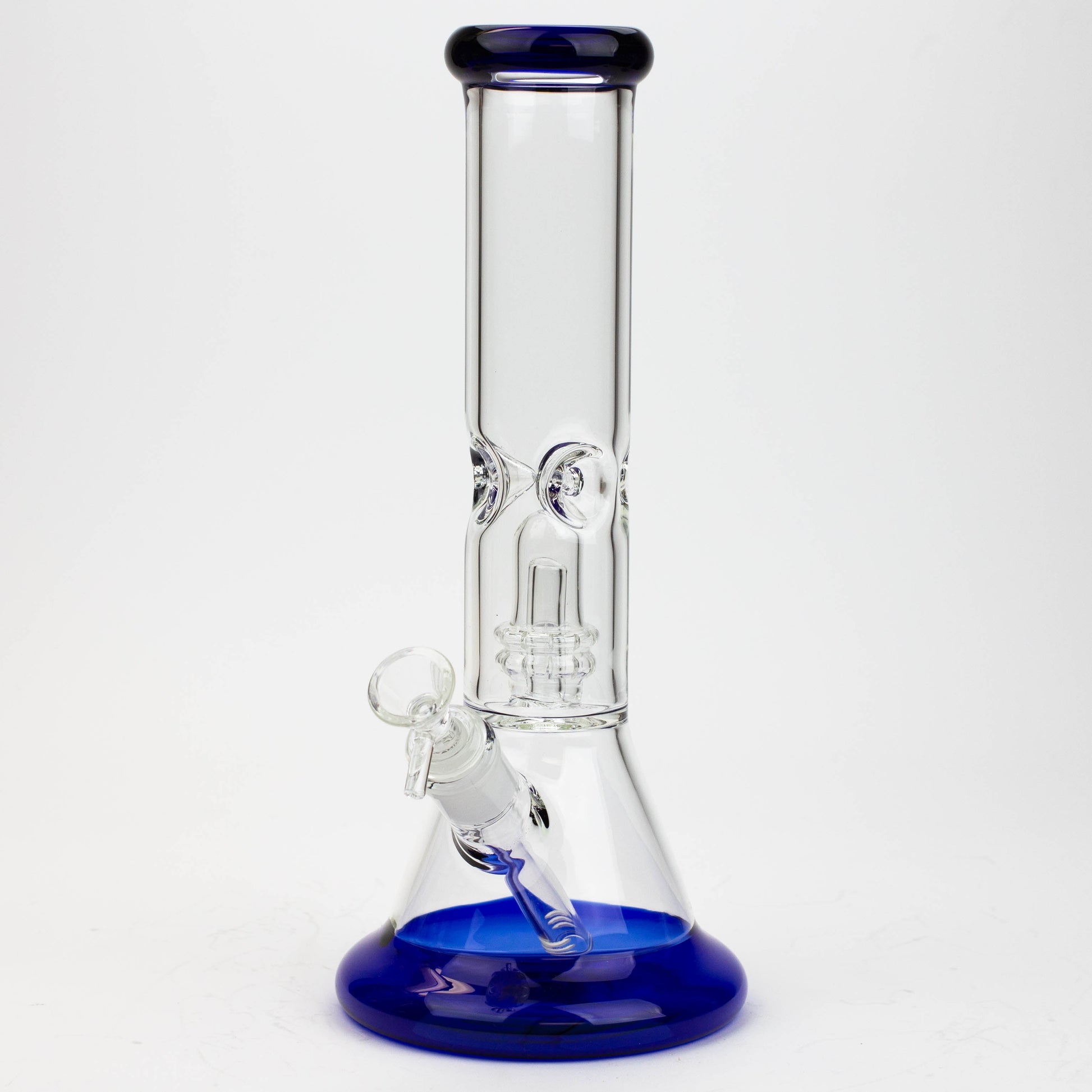 12" Color Bottom Glass Bong with shower head [C1503]_8