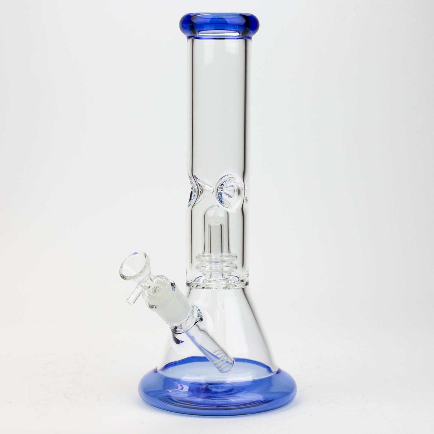 12" Color Bottom Glass Bong with shower head [C1503]_9