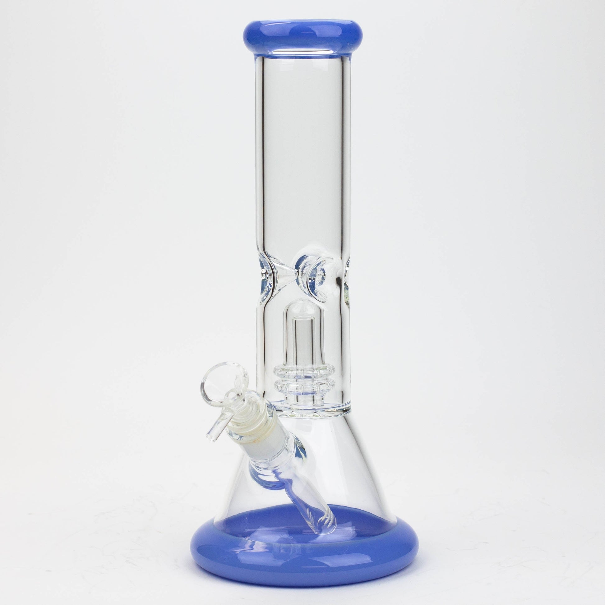 12" Color Bottom Glass Bong with shower head [C1503]_10