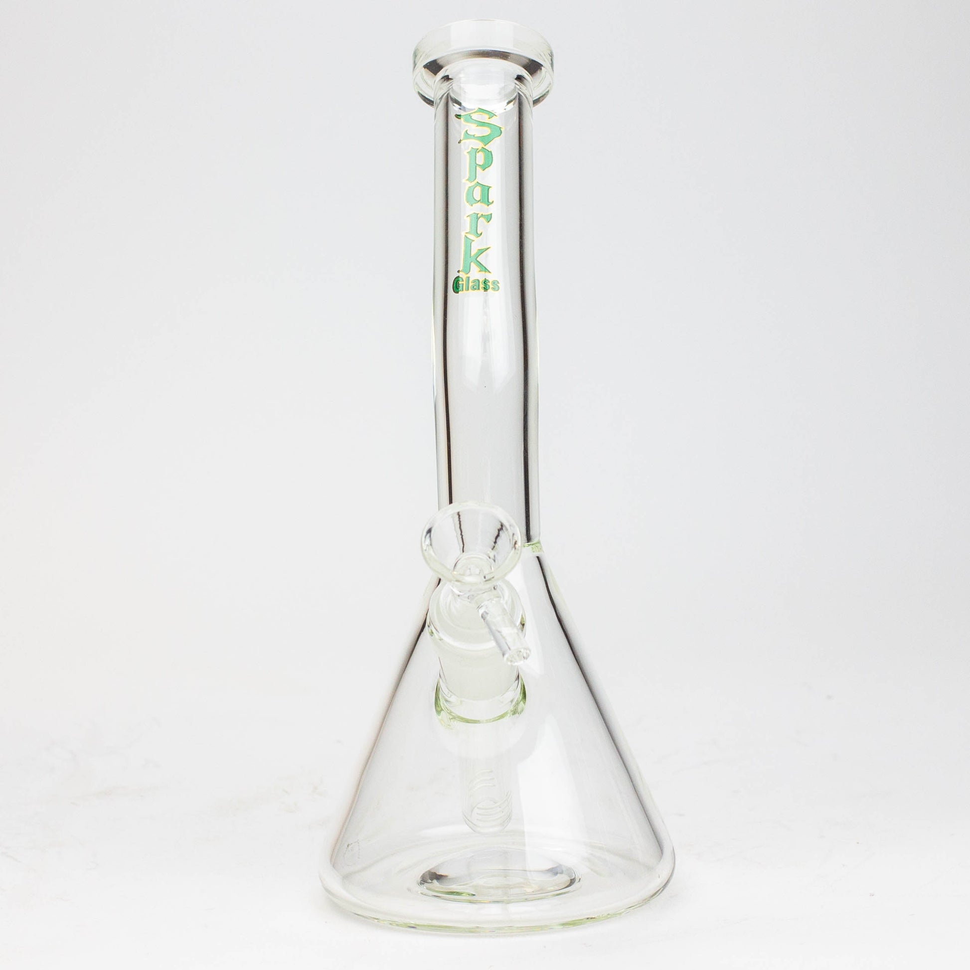 10" SPARK beaker thick glass bent neck water bong_7