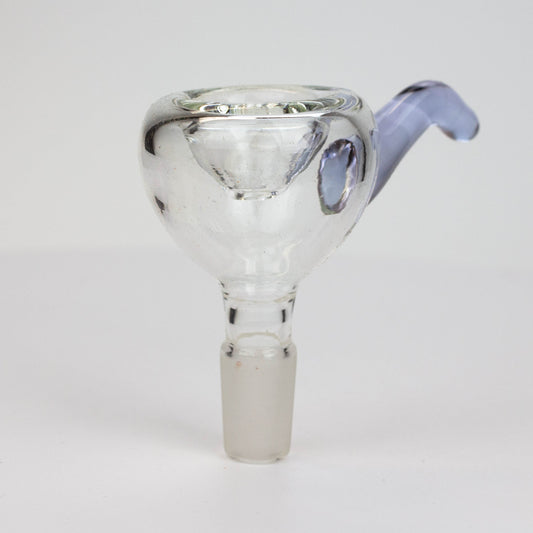 Clear round glass bowl with handle for 14 mm female Joint_0