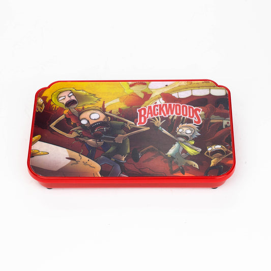 The Cartoon Rechargeable LED Rolling Tray with lid_0