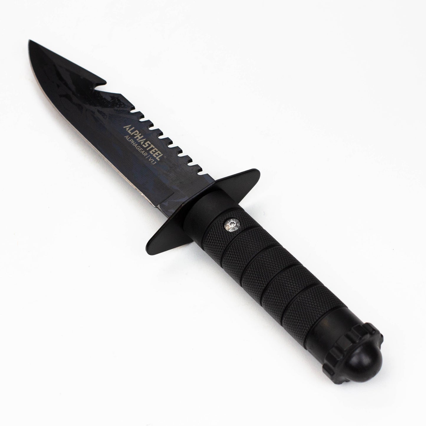 ALPHASTEEL Hunting Knife - Black Survival_2