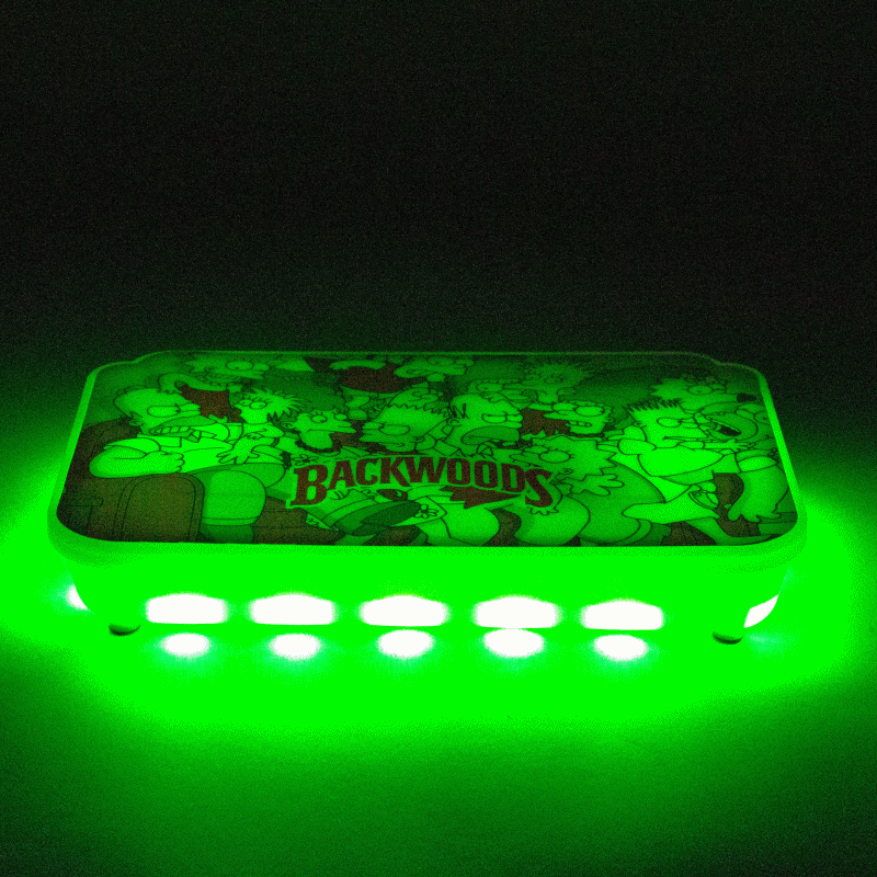 The Cartoon Rechargeable LED Rolling Tray with lid_3