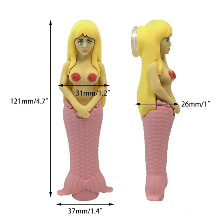 4.7" Mermaid hand pipe-Assorted [H365]_4