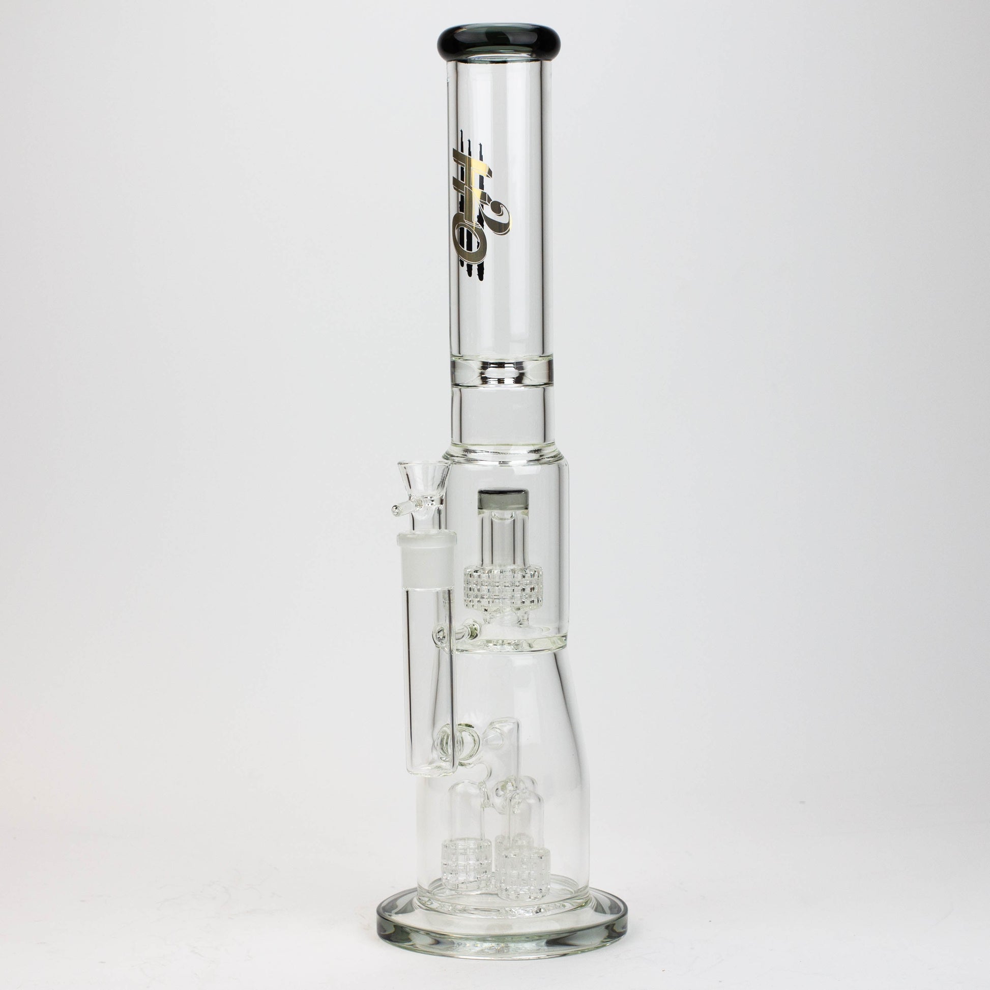 17.5" H2O glass water bong with shower head percolator [H2O-5003]_6