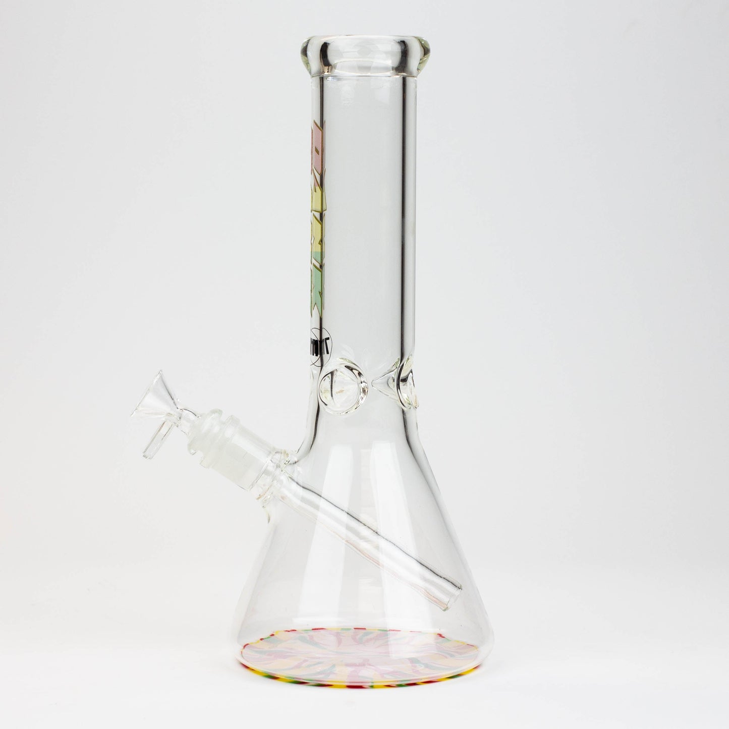 12" DANK beaker 7 mm glass bong with Colour Bottom_1