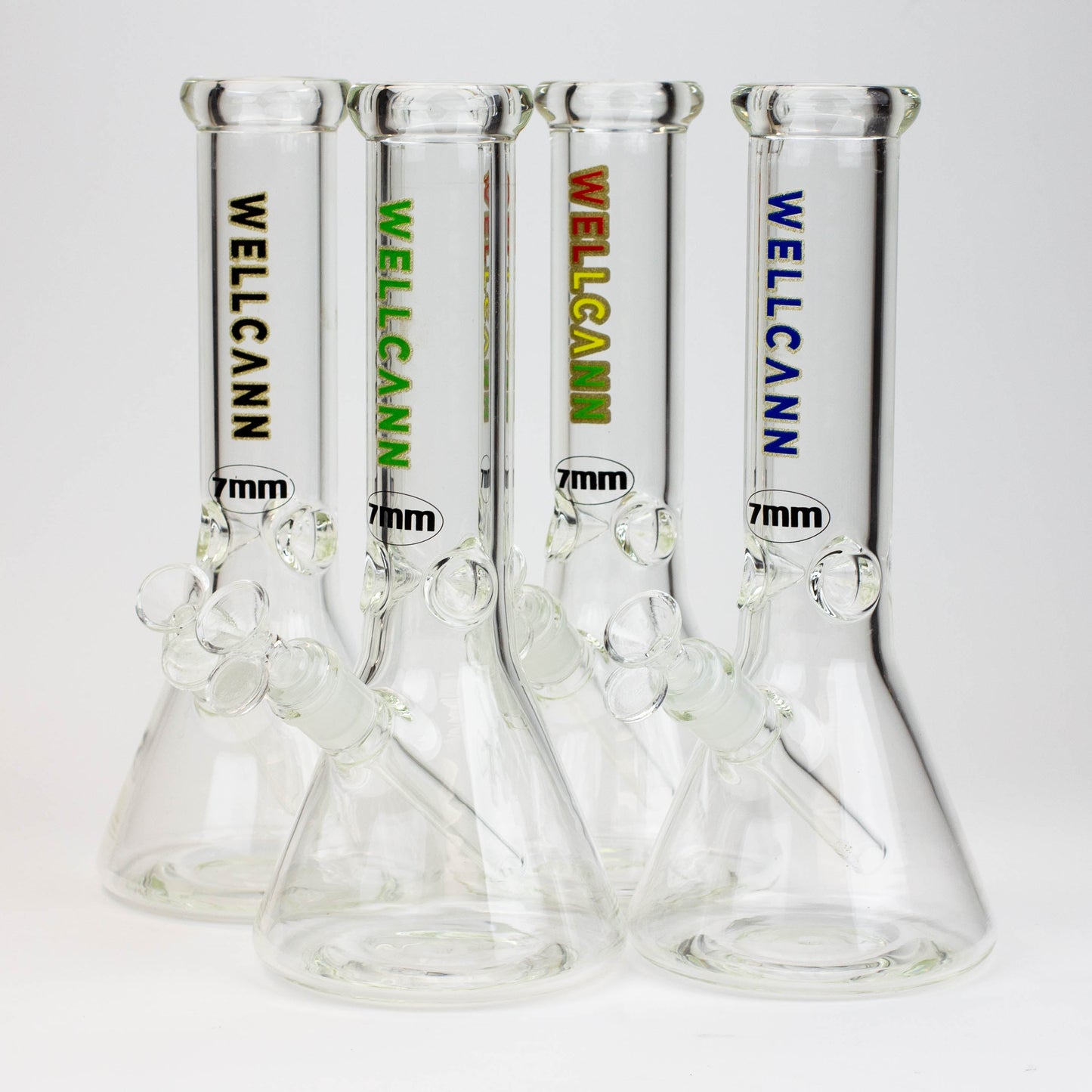 12" WellCann beaker 7 mm glass water bong_0