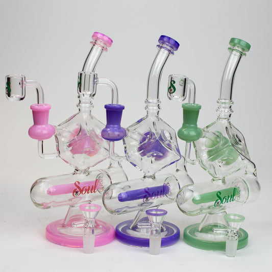 9" SOUL Glass 2-in-1 glass bong [S2057]_0