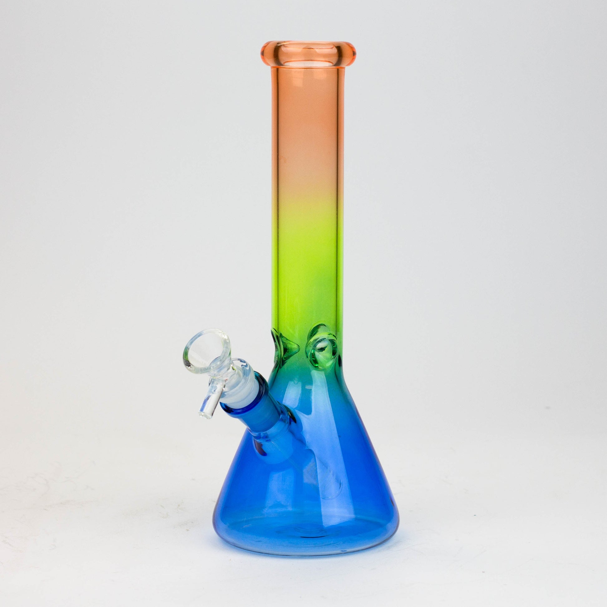 10" Multi color glass water bong_2