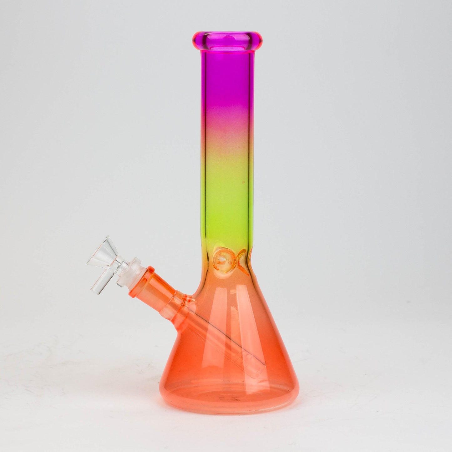10" Multi color glass water bong_3