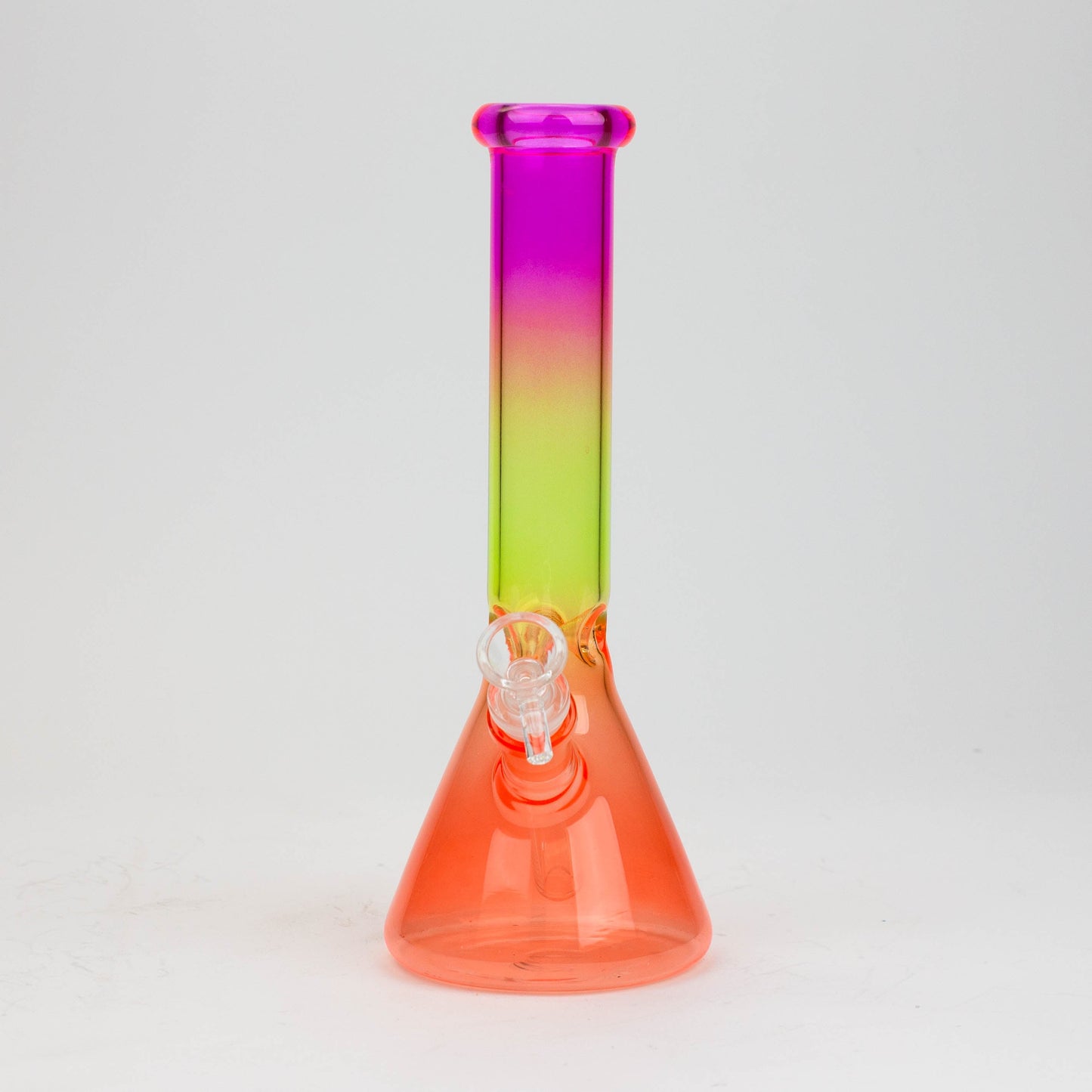 10" Multi color glass water bong_4