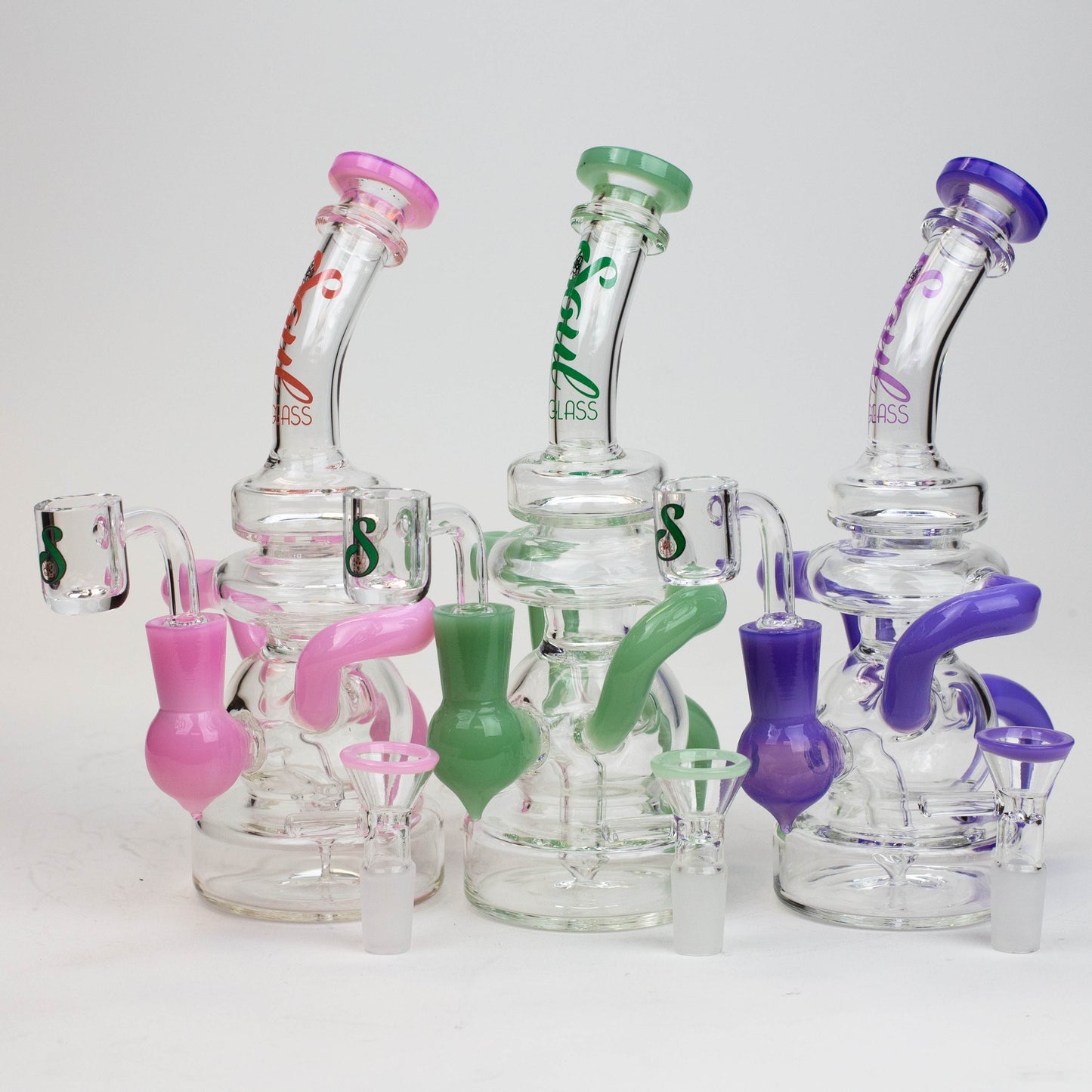 8" SOUL Glass 2-in-1 recycler bong [S2063]_0