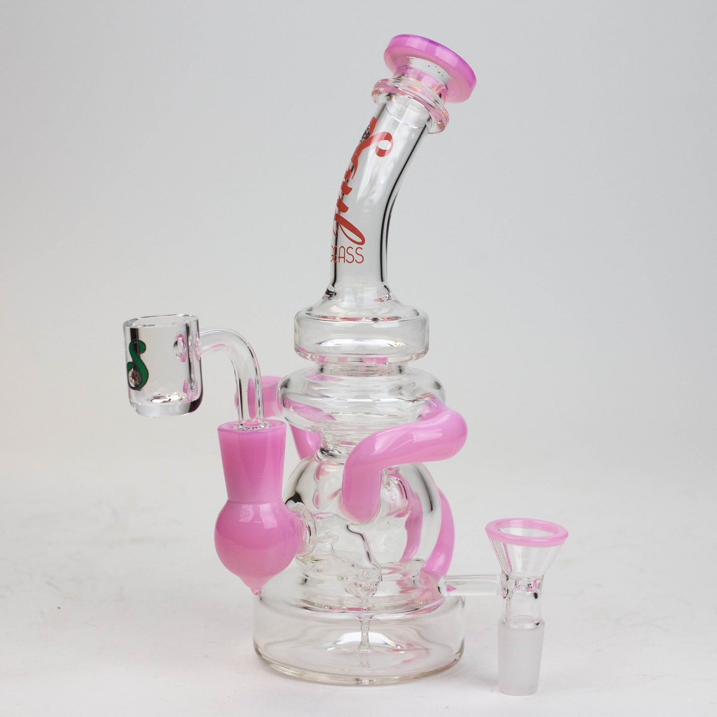 8" SOUL Glass 2-in-1 recycler bong [S2063]_3