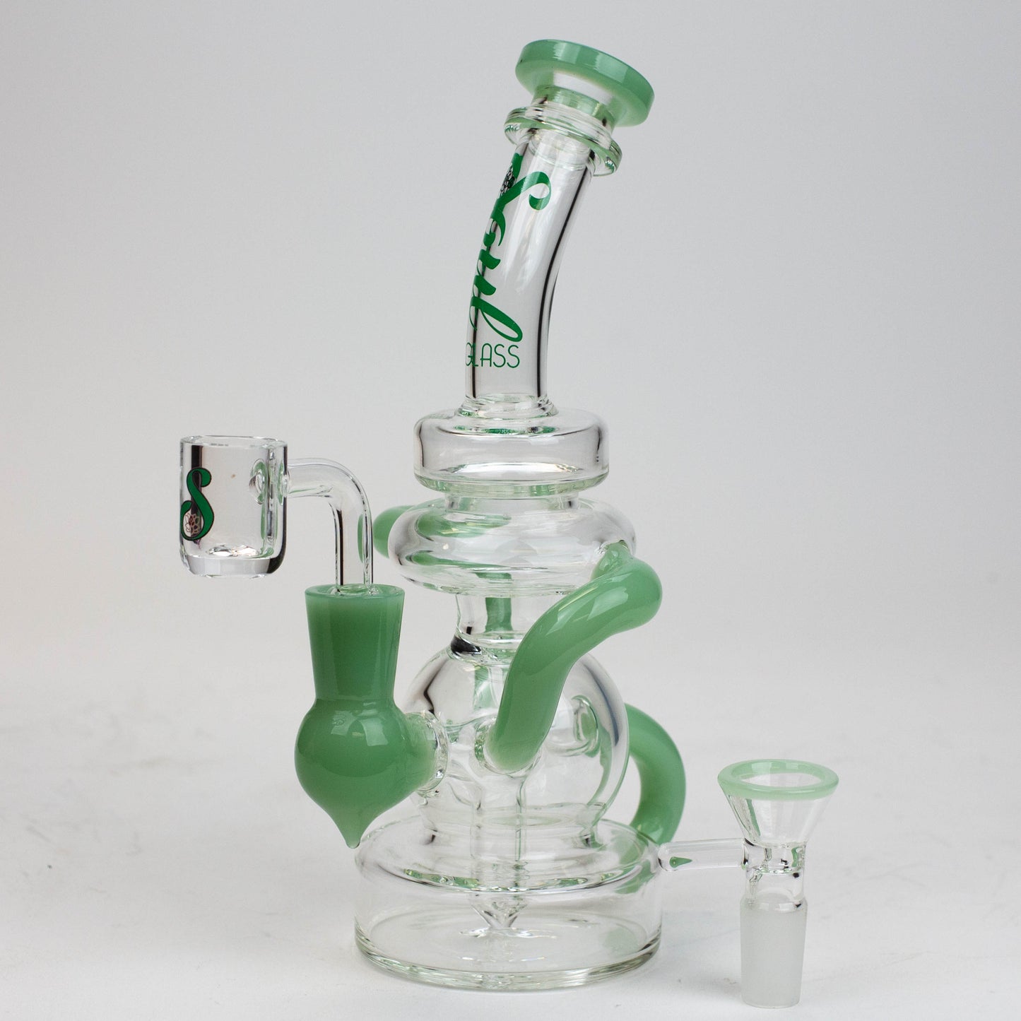8" SOUL Glass 2-in-1 recycler bong [S2063]_2