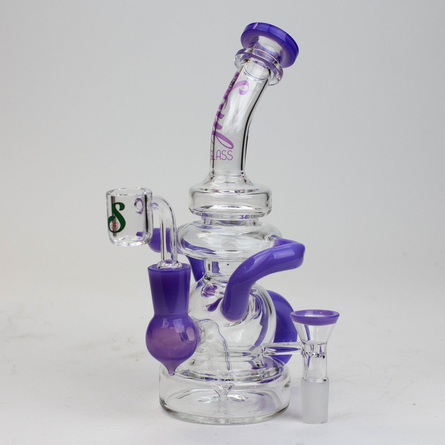 8" SOUL Glass 2-in-1 recycler bong [S2063]_4