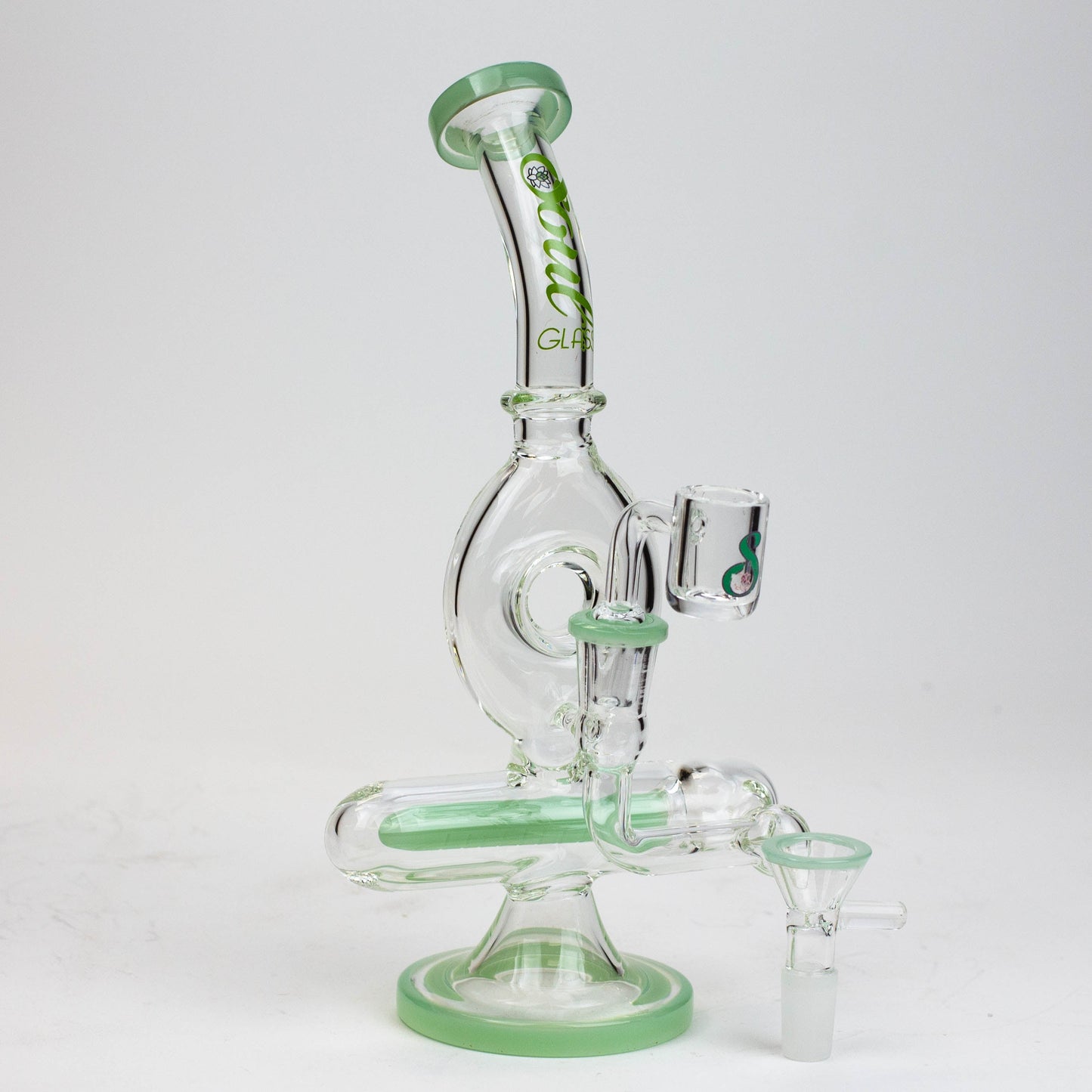 9" SOUL Glass 2-in-1 recycler bong [S2086]_4