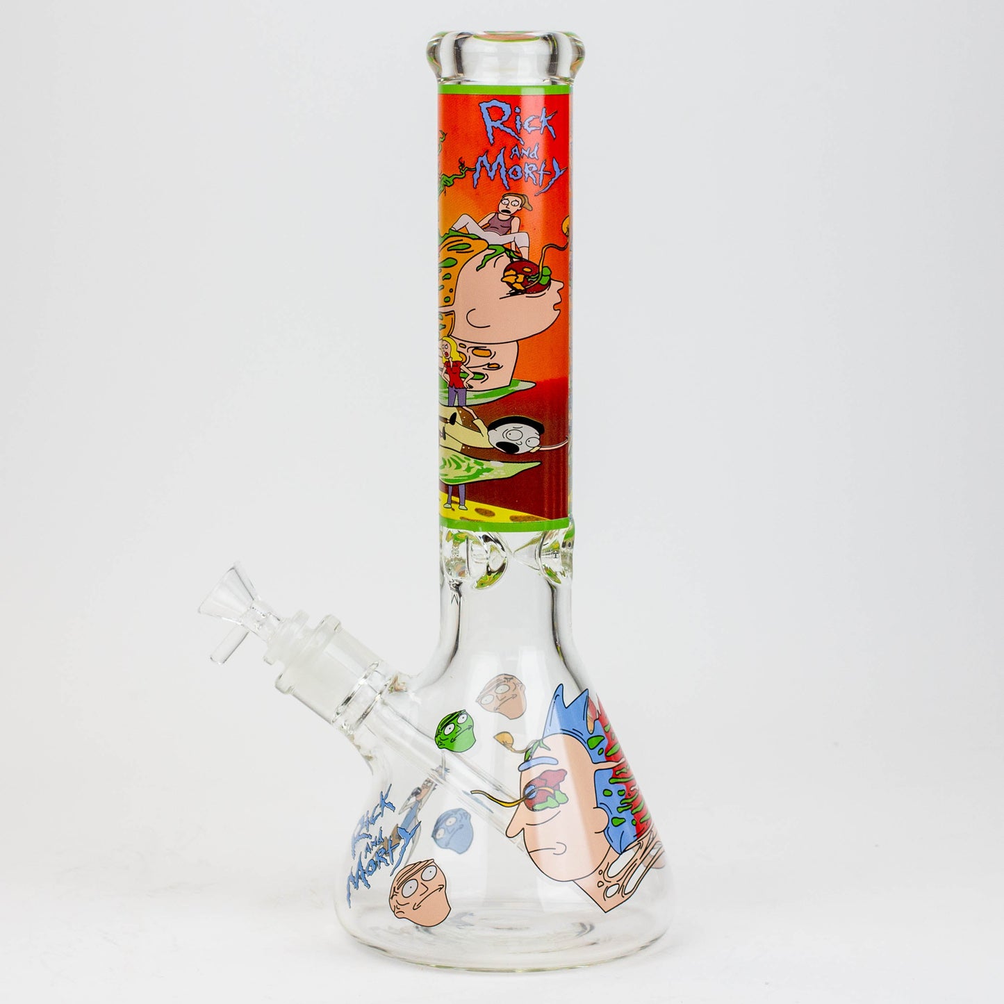 13.5" RM cartoon 9 mm glass beaker water bong_11