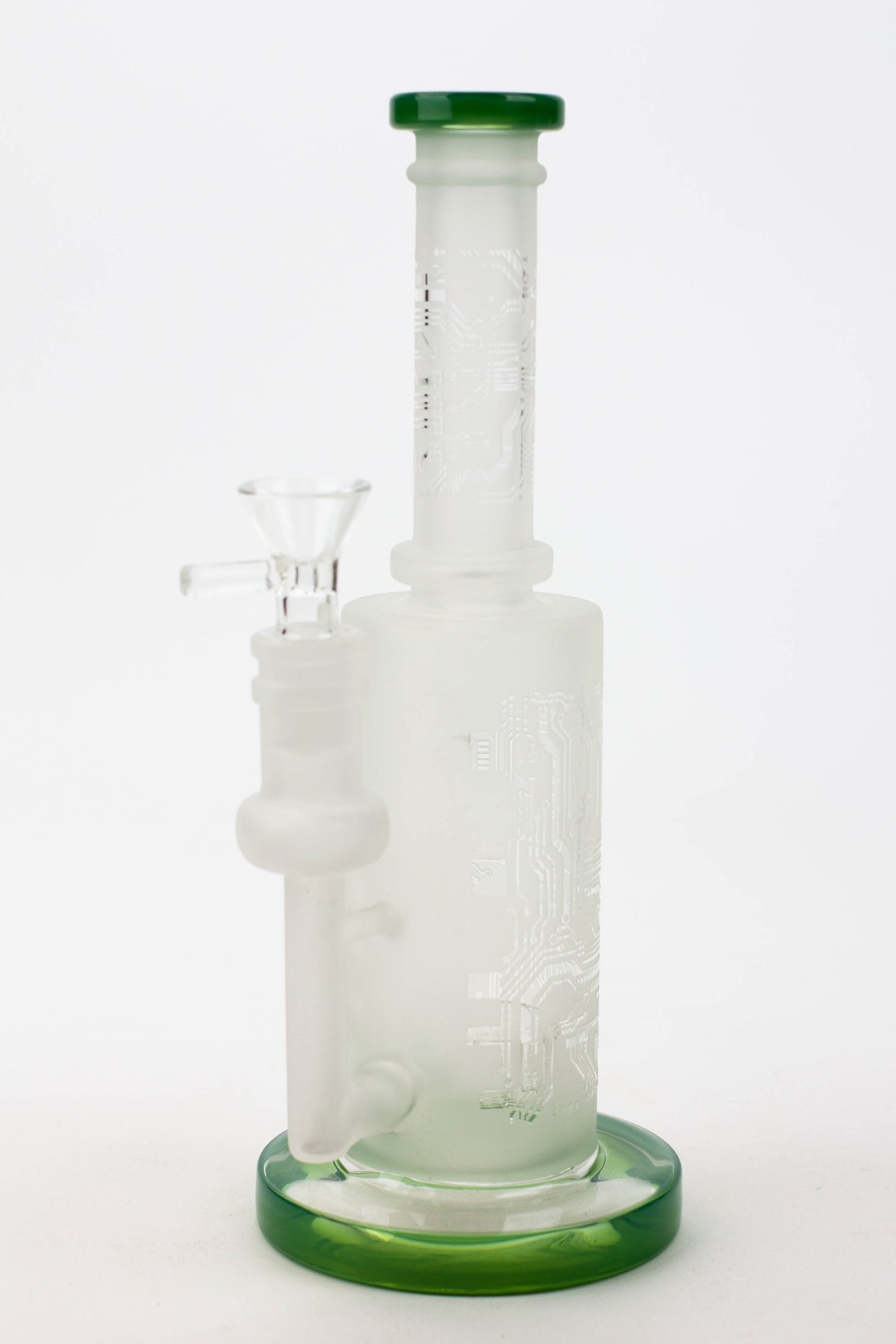 9.5" Sandblasting glass water bong with tire diffuser [Q14]_5