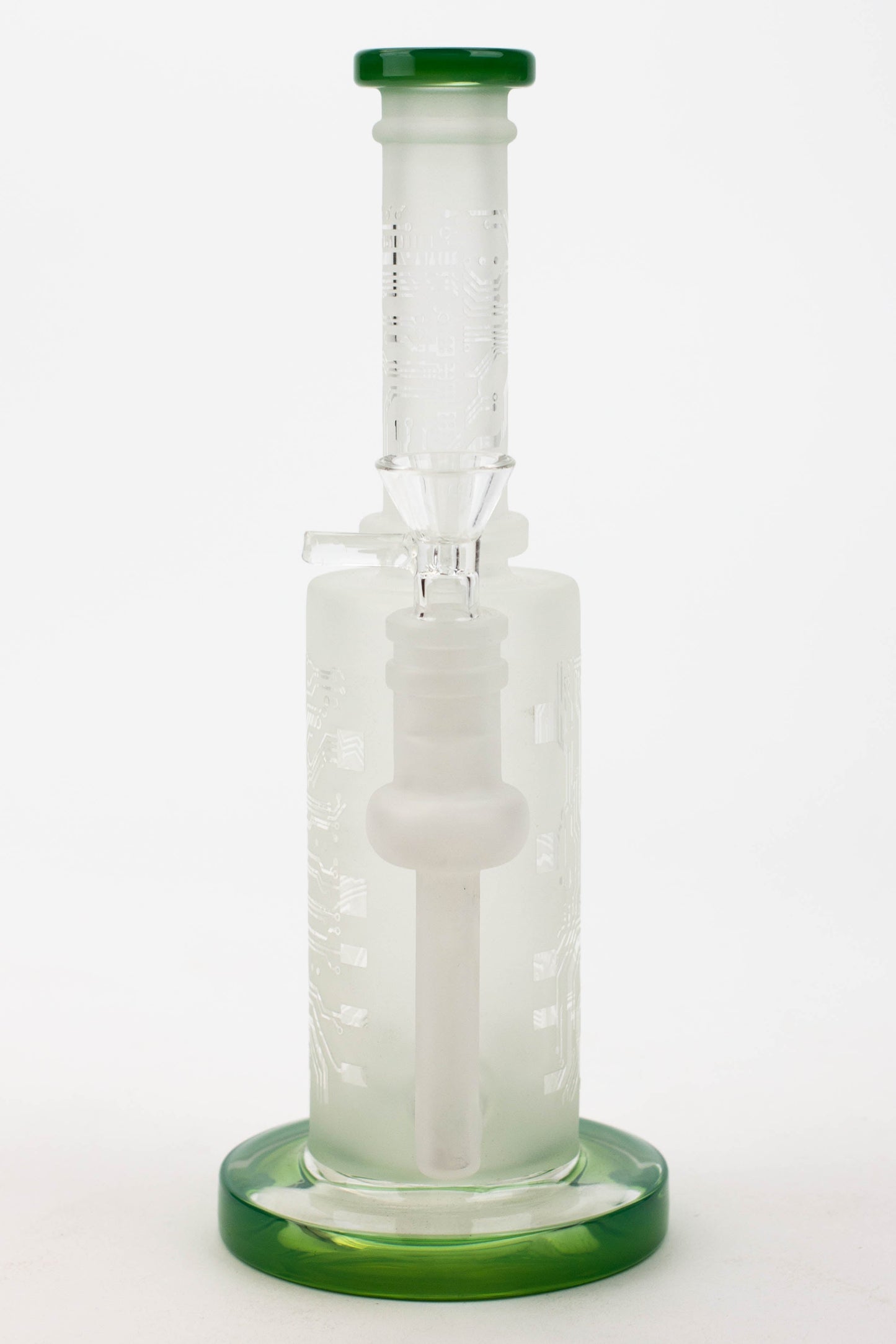 9.5" Sandblasting glass water bong with tire diffuser [Q14]_6