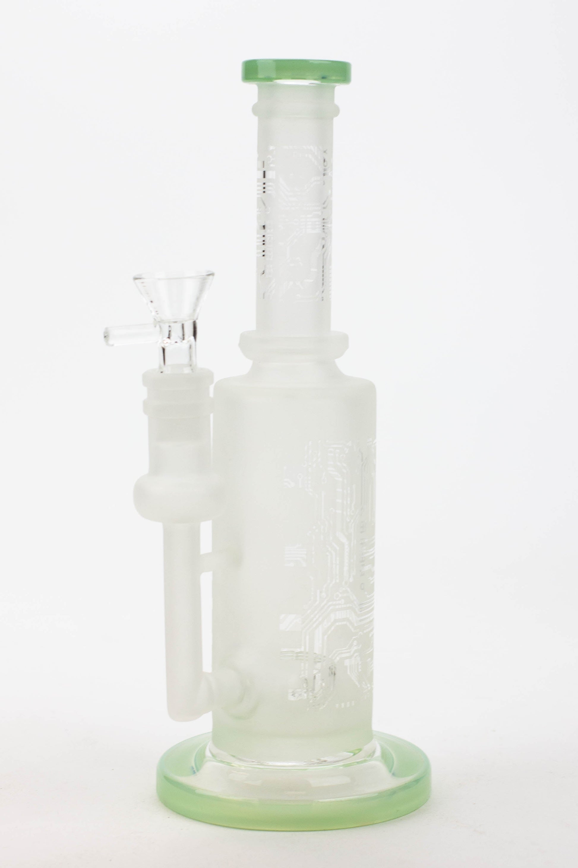 9.5" Sandblasting glass water bong with tire diffuser [Q14]_4