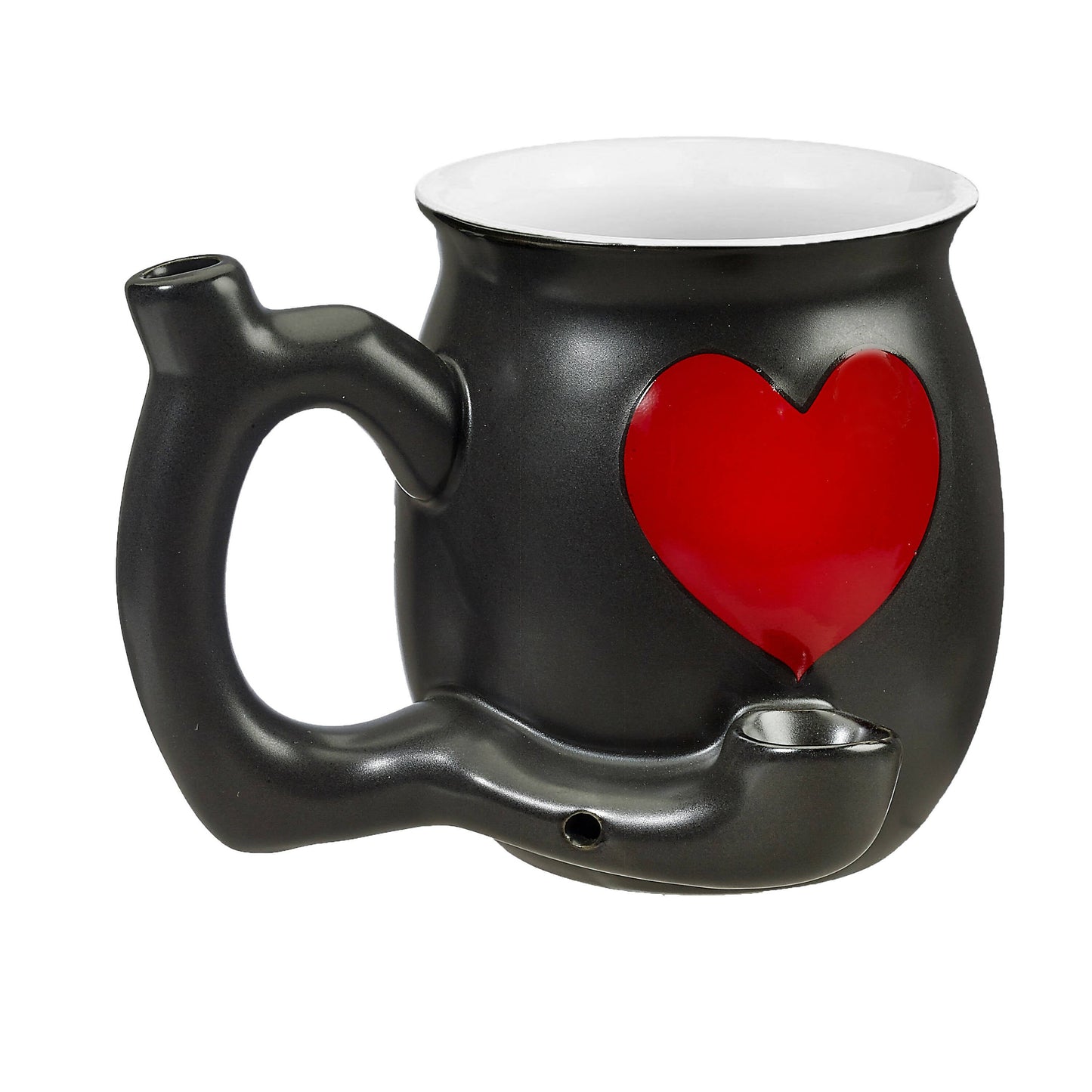 embossed red heart mug - white inside_0