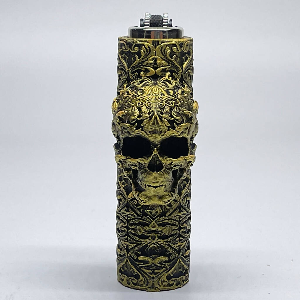 Unique Skull Case Cover for Mini Clipper Lighter_7