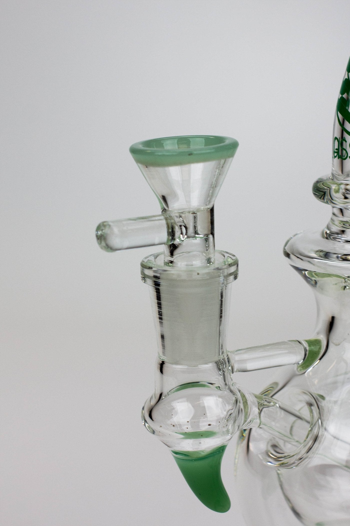 9.5" SOUL Glass 2-in-1 double glass sphere recycler_3