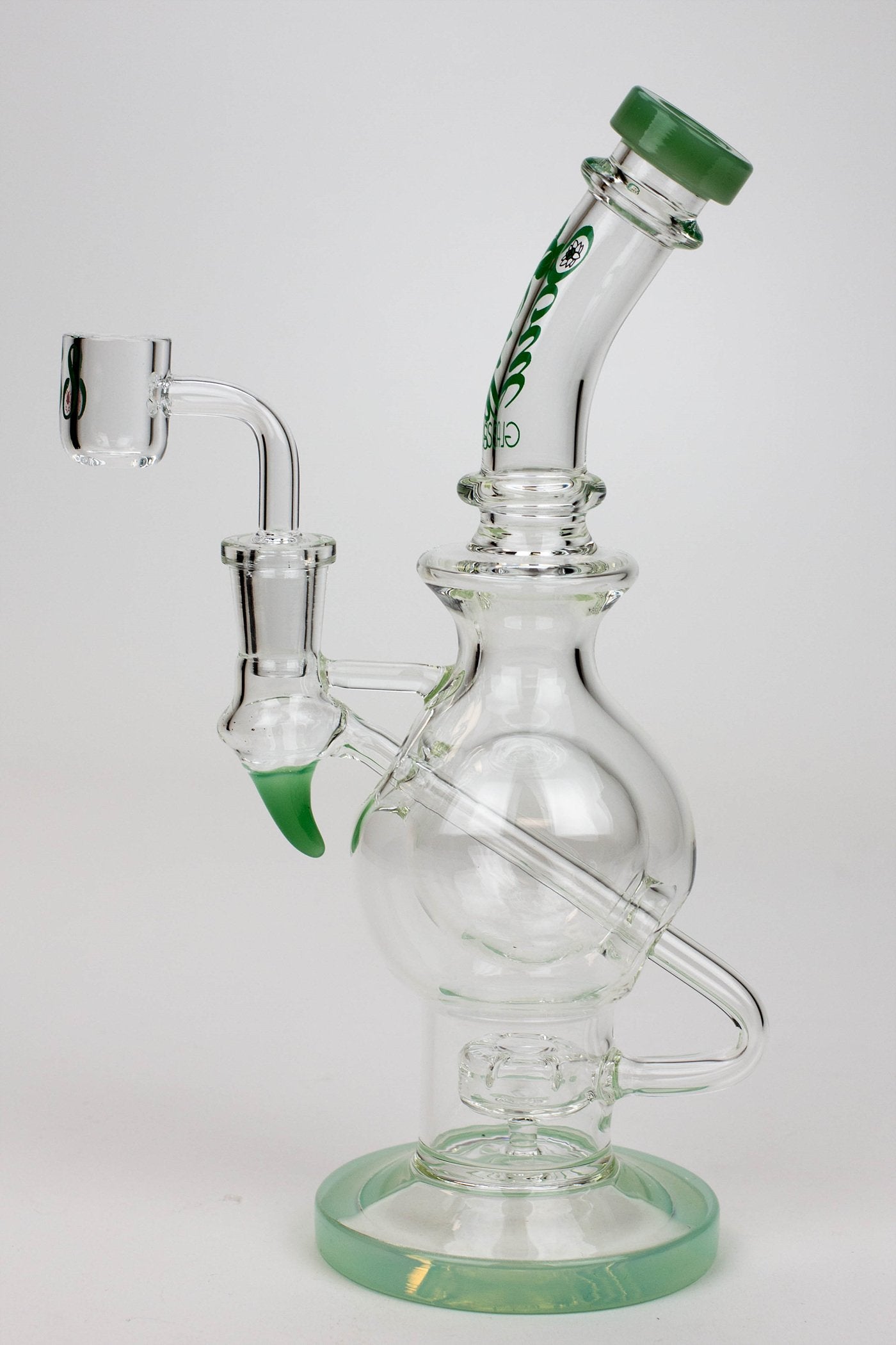 9.5" SOUL Glass 2-in-1 double glass sphere recycler_8