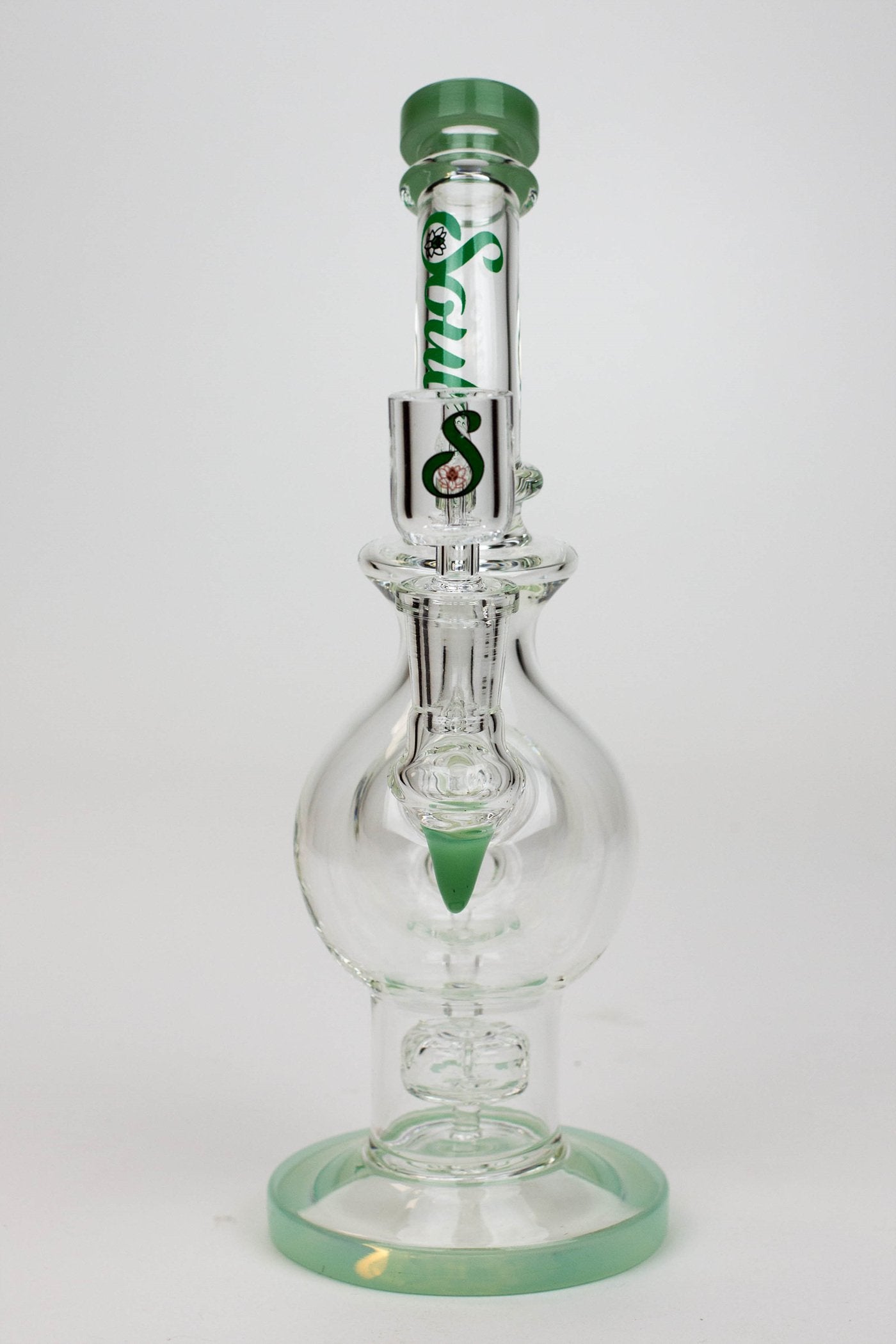 9.5" SOUL Glass 2-in-1 double glass sphere recycler_9