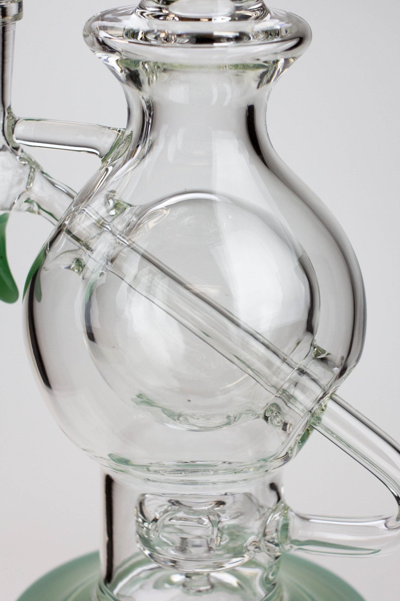 9.5" SOUL Glass 2-in-1 double glass sphere recycler_2