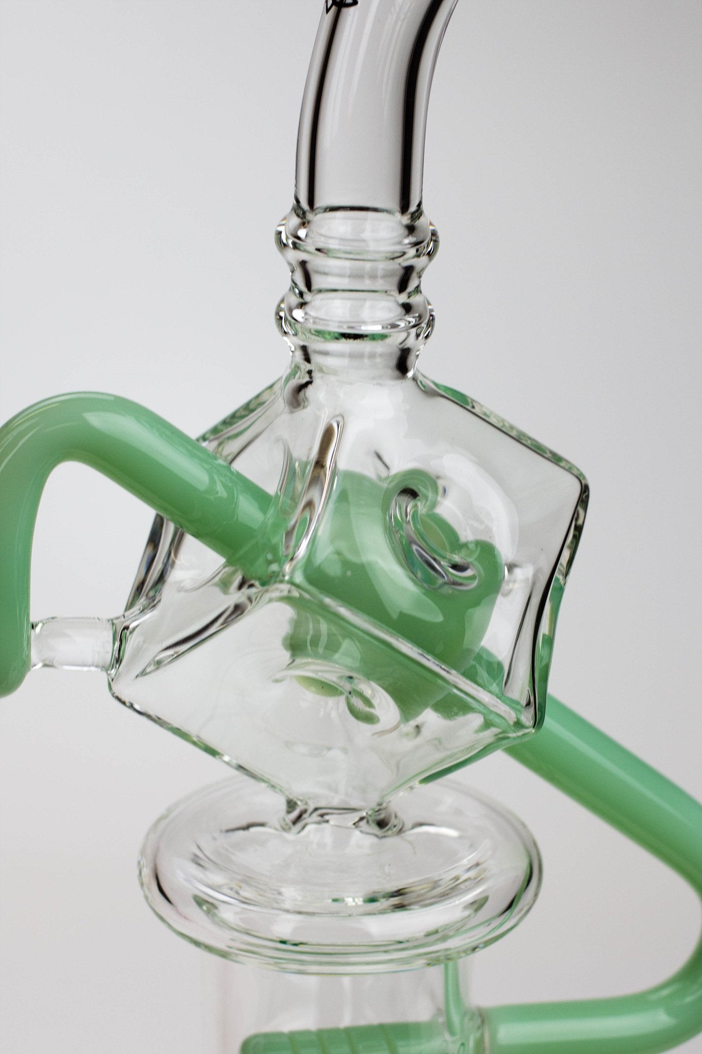 9" SOUL Glass 2-in-1 cube recycler bong_7