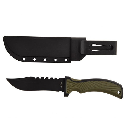 9" Hunting Knife with Plastic Sheath [T22191BK]_0