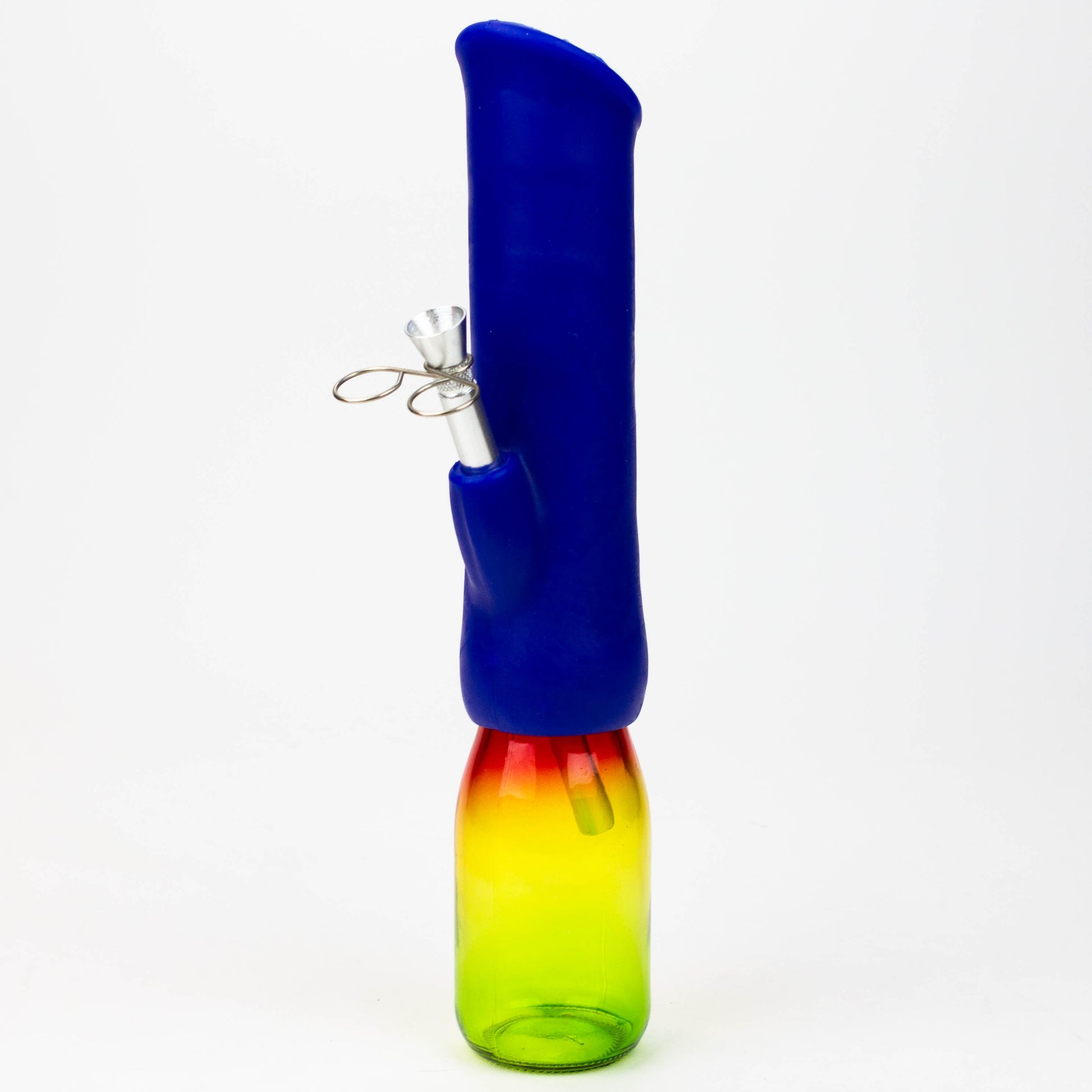 12" Silicone water bong with glass base [WP009A]_1