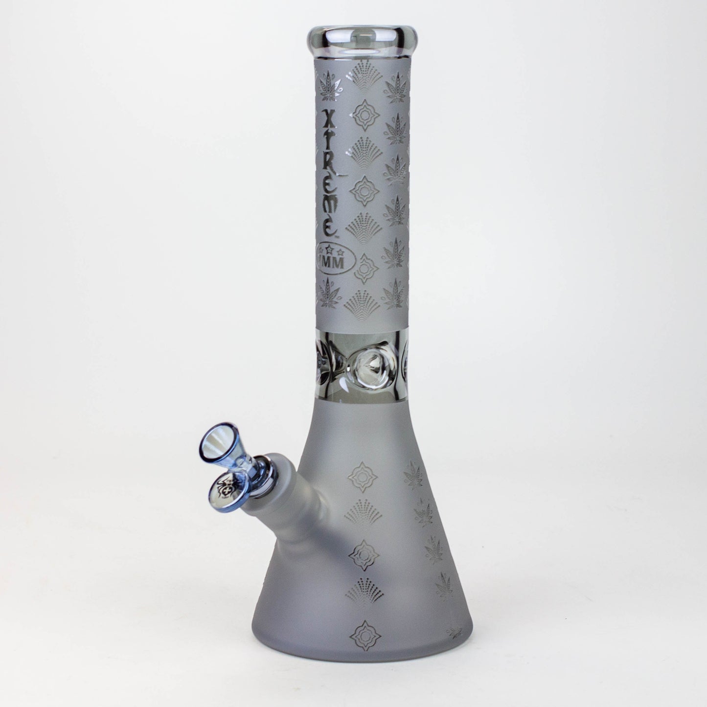 13" XTREME Glass / 7 mm / Sandblast Electroplated Glass beaker Bong [XTR-M209]_7