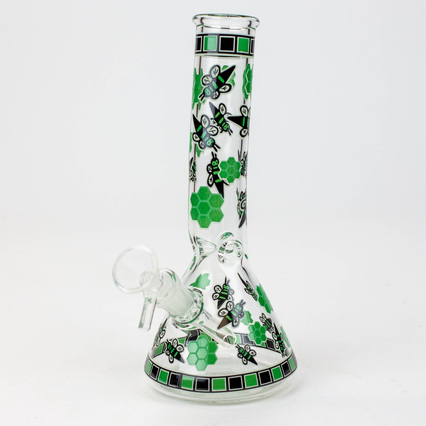 8" Glow in the dark glass bong [XTR1075]_1