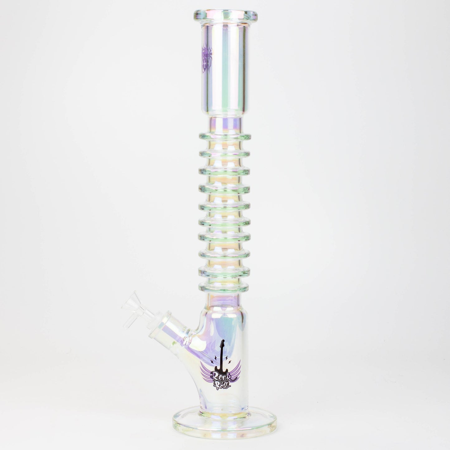 17" XTREME / 7 mm / Rock & Roll Electroplated Tube glass water bong [XTR5006]_1