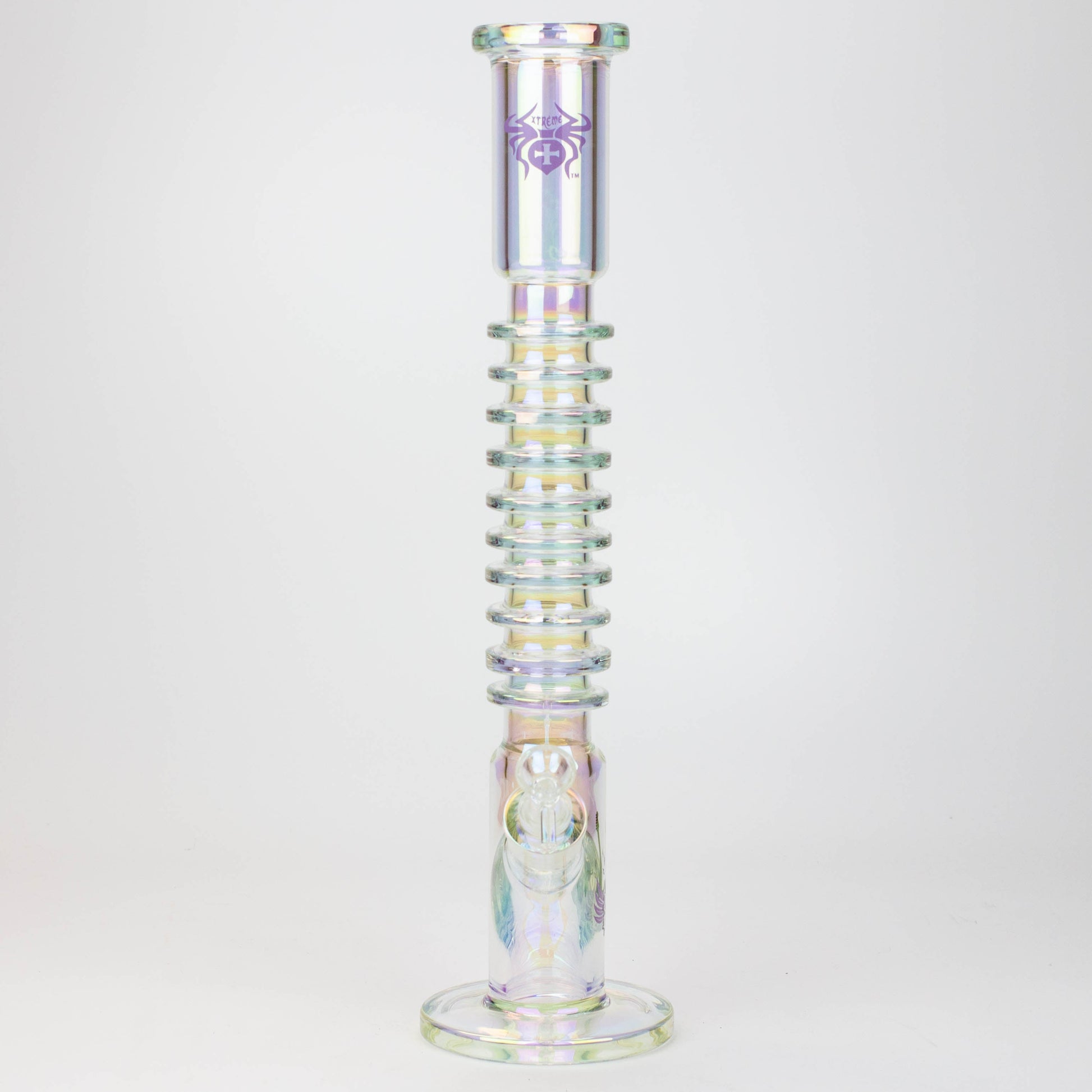 17" XTREME / 7 mm / Rock & Roll Electroplated Tube glass water bong [XTR5006]_2