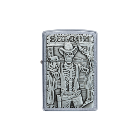 Zippo 49298 Saloon Skull Emblem Design_0