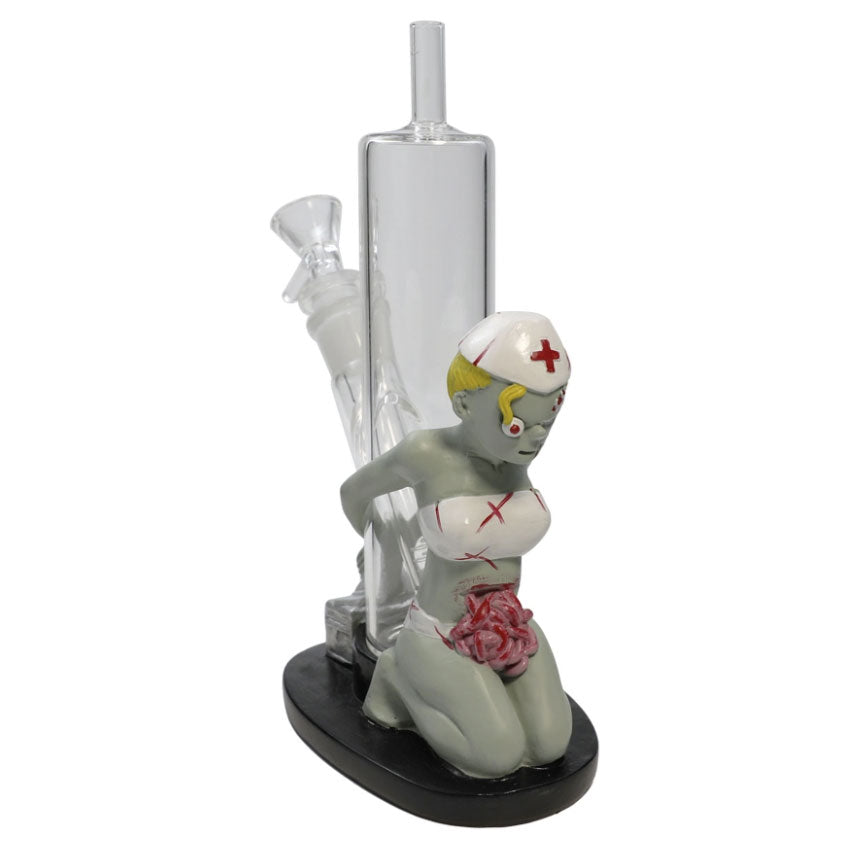 9'' Resin zombie nurse water pipe [H356]_0